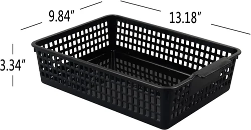 Miniatura 3 de Bandeja de almacenamiento de plástico A4, cestas de papel para el aula, 6 paquetes