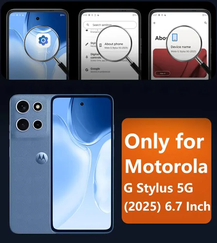 Miniatura 2 de FNTCASE Funda para Motorola Moto G-Stylus-5G-2025: Funda magnética translúcida mate a prueba de golpes para Moto G Stylus 2026, funda protectora