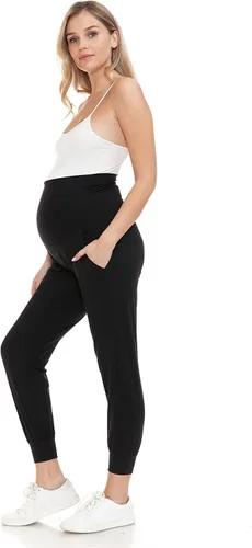 Miniatura 5 de Leggings Depot Pantalones de maternidad para mujer, sobre el vientre, pantalones deportivos casuales para descansar