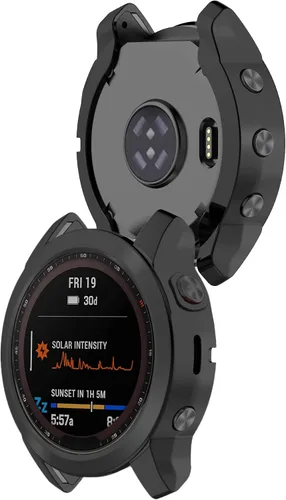 Miniatura 6 de Funda compatible con Garmin Fenix 7S, protector de pantalla, cubierta protectora de TPU suave, marco protector para Garmin Fenix 7S/7S Solar/7S 3