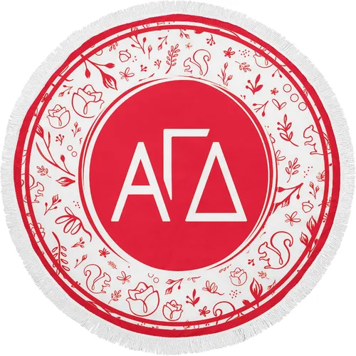 Miniatura 13 de Alpha Chi Omega Sorority - Toalla de playa redonda (60 pulgadas) de gran tamaño, súper absorbente, sin arena, gruesa toalla grande para piscina