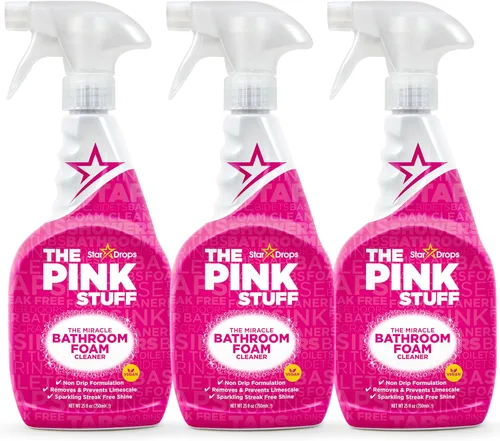 Miniatura 13 de Stardrops - The Pink Stuff - Limpiador en espuma para baños Miracle 750 ml - Para baños, azulejos, espuma de jabón, sarro, sin marcas