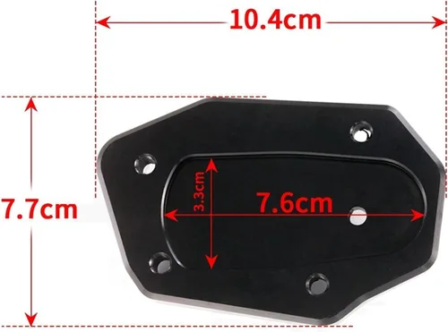 Miniatura 3 de Soporte lateral para moto Suzuki DL1000 para V-Strom 1000 1000XT 1000 XT 2014 2020 2021 2022 (color : rojo)