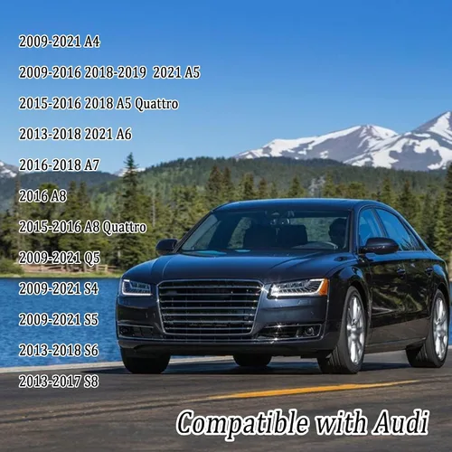 Miniatura 7 de Cubierta de botón de arranque para automóvil compatible con Audi, cubierta de aluminio para botón de arranque del motor con anillo de metal para Azul