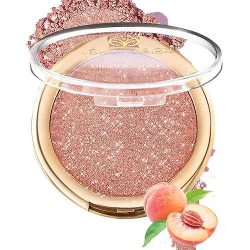 Miniatura 14 de YOUNG VISION Polvo Compacto Iluminador, Polvo de Contorno de Brillo Natural Horneado y Resaltador Facial, Libre de Crueldad, Maquillaje de Resaltado