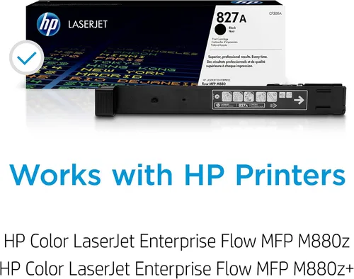 Miniatura 2 de HP Cartucho de tóner negro 827A Funciona Color LaserJet Enterprise Flow MFP Serie M880 CF300A