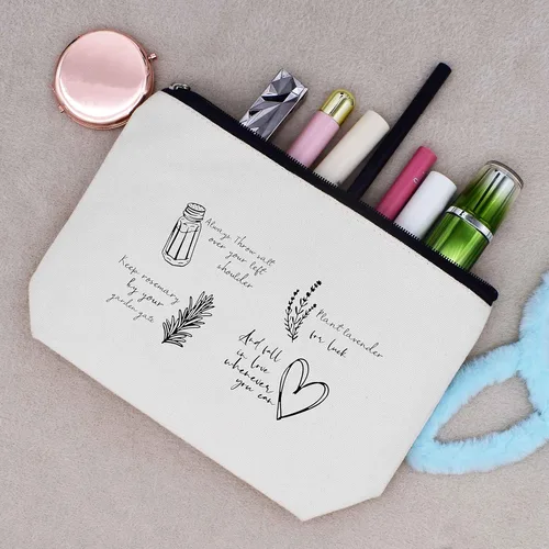 Miniatura 5 de LIBIHUA Bolsa de maquillaje para mujer, bolsa de cosméticos regalos para ella, bolsa de viaje femenina