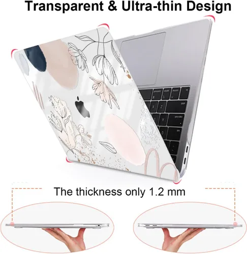 Miniatura 4 de Funda para MacBook Air de 13 pulgadas 2021 2020 2019 2018 para Mac A2337 M1 A2179 A1932 Funda con Touch ID, funda rígida de plástico