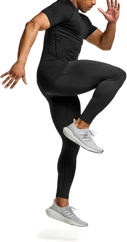 Miniatura 7 de TSLA - Paquetes de 1 o 3 camisetas de compresión para hombre, FPU 50+, de secado rápido, de manga corta, camiseta de entrenamiento atlético