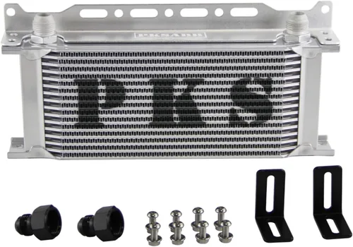 Kit de soporte de montaje para enfriador de aceite de 16 filas 10AN con placa apilada para motor, enfriador de aceite de transmisión de aluminio,