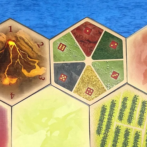 Miniatura 6 de Amalgam Escenario Hexagonal de Reemplazo Multi-Recurso compatible con Los Colonos de Catan de Catan, Seafarers, Cities and Knights y Expansiones