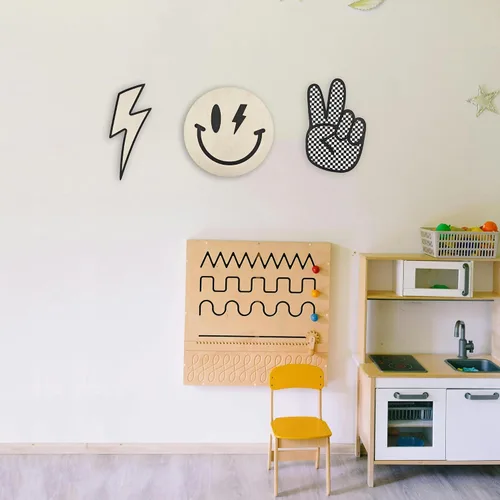 Miniatura 5 de Xedatric Rad Little Dude - Decoración de habitación – Cartel de la paz, cosas retro y geniales para tu habitación – Juego de 3 piezas, ideal