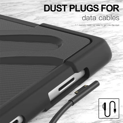 Miniatura 5 de ZenRich Funda Surface Pro 8 13 pulgadas 2021, zenrich Funda Resistente para Surface Pro 8 con Soporte de Pata Giratoria de 360 Grados y Correa