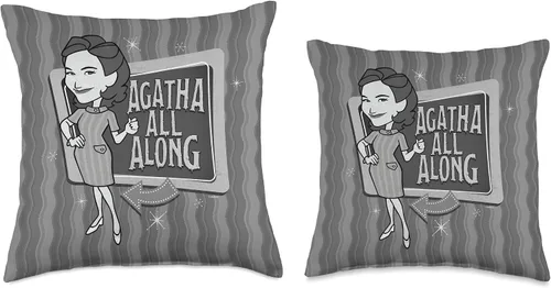 Miniatura 3 de Marvel WandaVision Agatha All Along - Cojín de manta retro, 16.0 x 16.0 in, multicolor