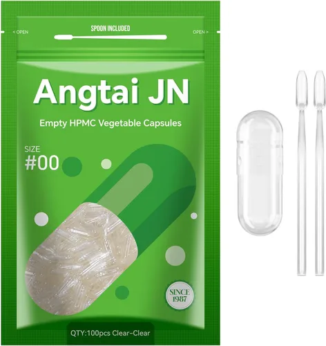 Cápsulas veganas tamaño 00 vacías a base de plantas transparentes (100 unidades) sin gluten, sin OMG, kit de llenado de pastillas con certificación