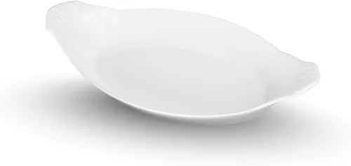 Miniatura 8 de BIA Cordon Bleu Juego de 2 utensilios para hornear clásicos, platos ovalados gratinados, aptos para microondas, horno y lavavajillas, porcelana