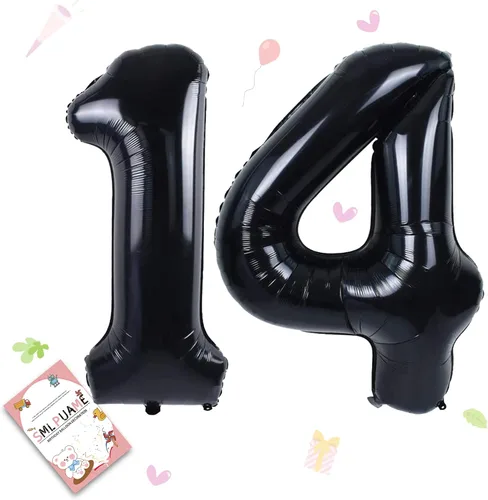Miniatura 167 de Globos de números de 40 pulgadas del 0 al 9 dorados grandes del número 0, globos digitales para suministros de decoración de celebración de fiesta