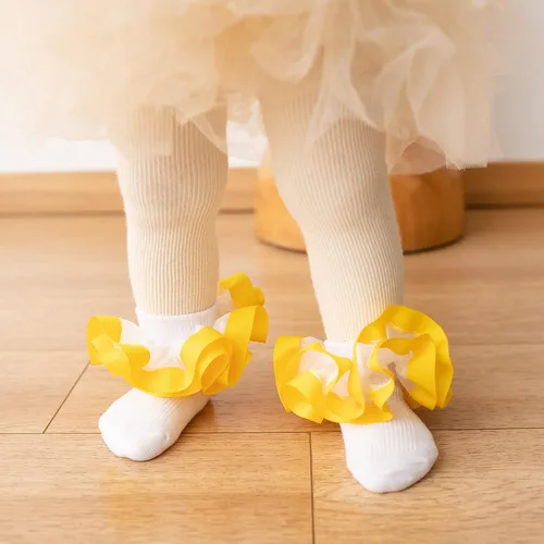 Miniatura 4 de TWINKLING AT DOWN Girls Socks Lace Princess Socks Ruffle Princess Dress Lace Socks For newbornsbabiestoddlerslittle Girls