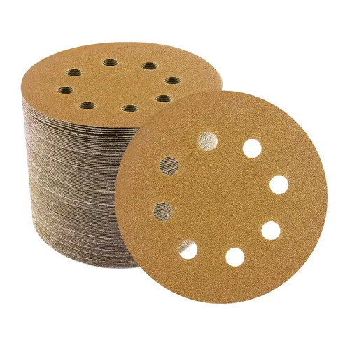 Miniatura 13 de Discos de lijadora orbitales de 5 pulgadas, patrón de 8 agujeros, paquete de 100, papel de lija de gancho y bucle para lijadoras DA, pintura