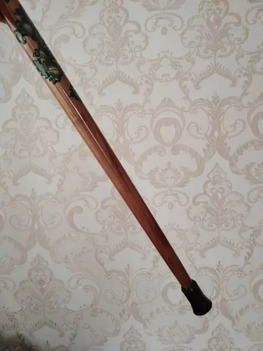 Miniatura 7 de Bastón de madera tallada con cabeza de gato antiguo, hermoso bastón plegable hecho a mano con mango de gato para hombres y mujeres, cómodo, la mejor