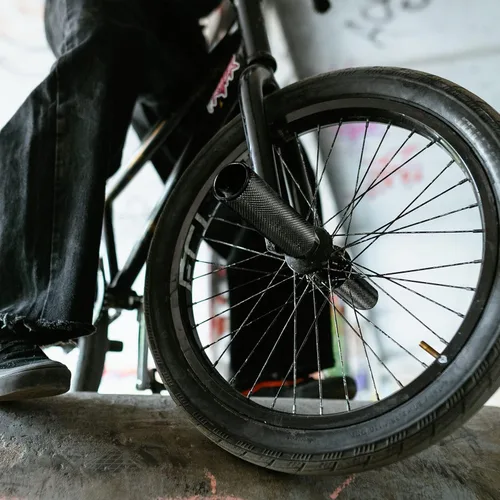 Miniatura 2 de Clavijas BMX, 2 unidades de aleación de aluminio para pedales de BMX, accesorios BMX Negro