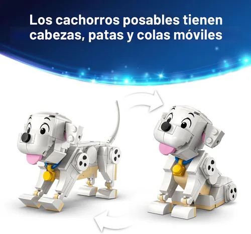 Miniatura 5 de LEGO Disney Lucky & Penny 101 Dalmatians Puppies - Juego de simulación para niños y niñas, a partir de 6 años que aman a los animales, juguete