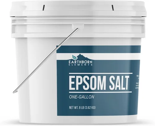 Miniatura 2 de Earthborn Elements Sal de Epsom (1 galón), cubo resellable, solución de remojo de sulfato de magnesio, totalmente natural