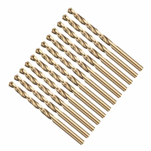 Miniatura 12 de Broca, diámetro de corte de 7/16 pulgadas (0.437 in), 4241 brocas HSS negro y dorado, ángulo de corte de 118° versátil