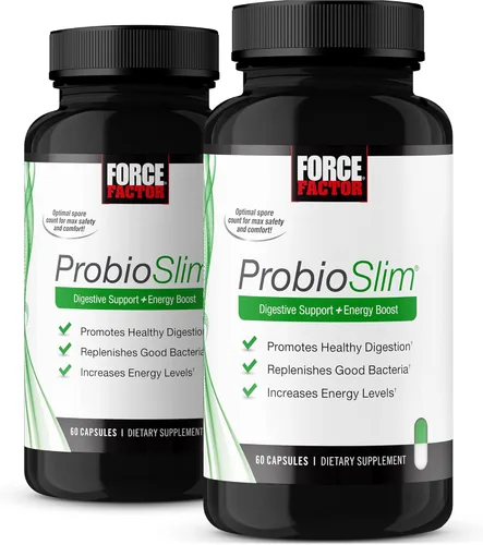 Miniatura 11 de Force Factor ProbioSlim, suplemento probiótico para mujeres y hombres con probióticos y extracto de té verde, reduce los gases, la hinchazón