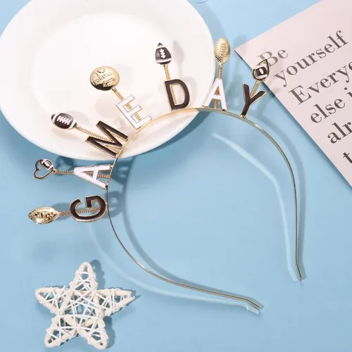 Miniatura 4 de PHALIN Diadema para el día del partido, para mujer, con diamantes de imitación esmaltados, para el día del partido, accesorios para el cabello