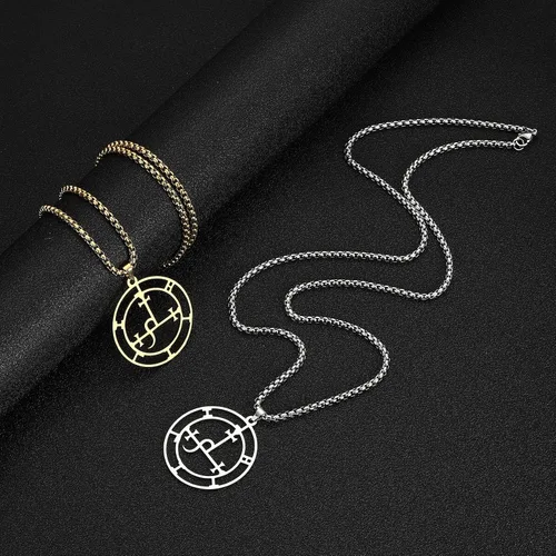 Miniatura 11 de EUEAVAN Sigil of Lilith Collar para mujeres y hombres Hécate gótico Lilith Diosa Sigil colgante Lucifer Signo mitología pagana joyería regalo
