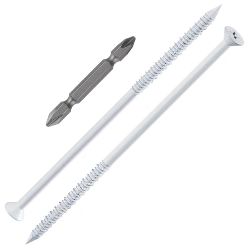 Miniatura 27 de Wensilon (105 PIEZAS) Kit de Anclajes de Tornillo para Hormigón de 3/16" Cabeza Plana Azul/Negro/Blanco para Anclaje a Mampostería, Bloque