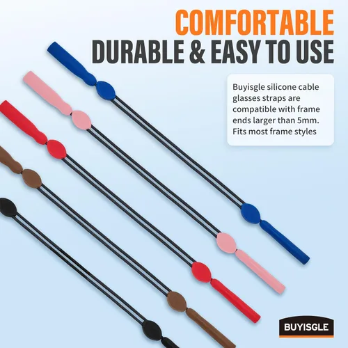 Miniatura 2 de Buyisgle Correa para Gafas de Niños - Correas Cordones para Gafas de Sol Sin Cola para Niños Pequeños y Niñas - Sujetadores de Anteojos Alrededor