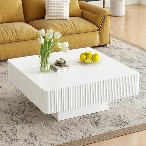 Miniatura 16 de Mesa de Centro con Tapa Elevable Mesas de Centro Cuadradas para Muebles de Sala de Estar Acanalada Pequeña con Gran Centro de Almacenamiento Oculto