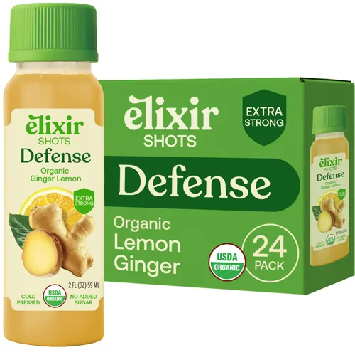 Miniatura 8 de Elixir Shots Energy Wellness Shot con ingredientes 100% orgánicos, matcha, naranja, menta, vinagre de sidra de manzana, prensado en frío, sin
