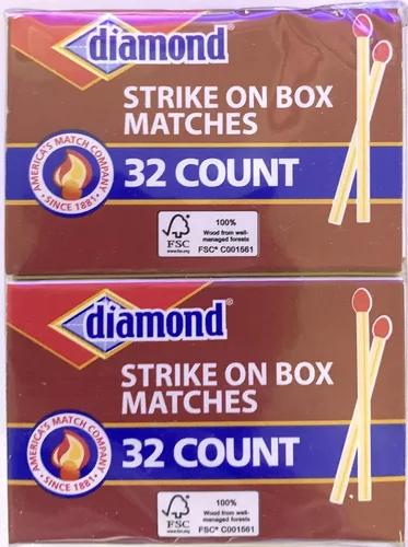Miniatura 2 de Greenlight Diamond Strike on Box Matchs, 32 unidades (paquete de 10)