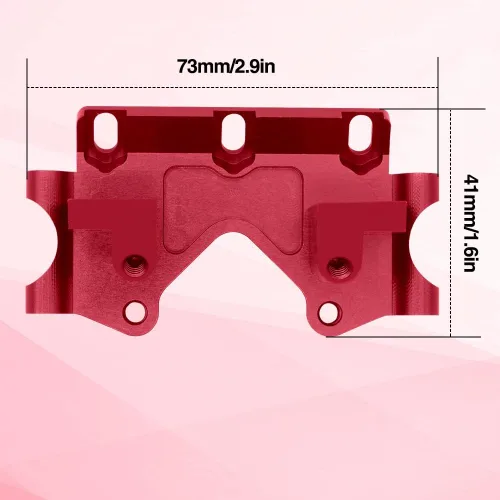 Miniatura 2 de OGRC - Mamparo frontal de aluminio con tornillos de montaje, piezas de actualización para Traxxas Slash 2WD Rustler Stampede Bandit