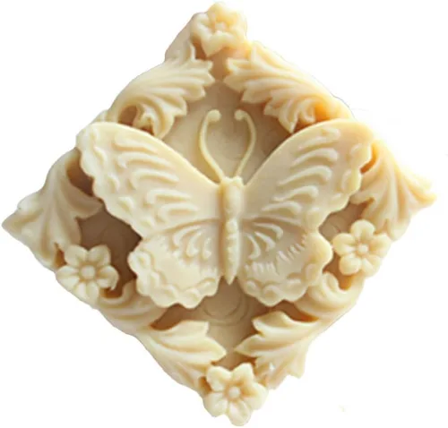 Moldes de silicona para jabón de flores de mariposa, moldes de jabón para hacer jabón, moldes de silicona para jabones, manualidades, manualidades,