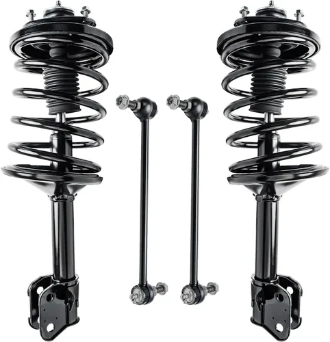 Miniatura 48 de Detroit Axle - Kit de puntales delanteros para Jeep Grand Cherokee 2005-2010 2006-2010 Commander 2007 2008 2009, 2 montajes rápidos de 2 barras