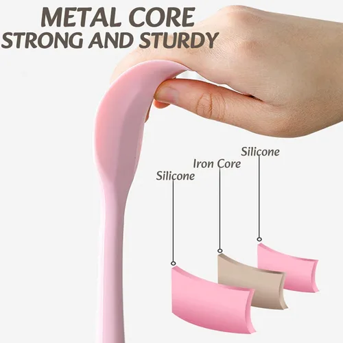 Miniatura 2 de Espátula de silicona, juego de 8 espátulas, utensilios de cocina antiadherentes de 11 pulgadas resistentes al calor con acero inoxidable