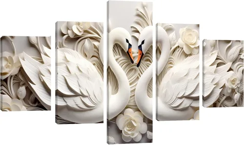 Miniatura 17 de 5 piezas de pintura sobre lienzo ardiente de fénix dibujado en estilo heráldico fuego fénix arte de pared vintage impresiones obras de arte arte
