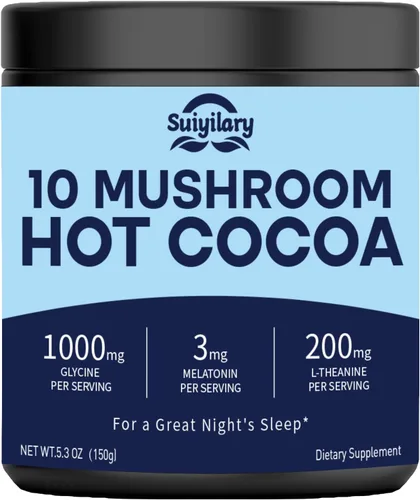Miniatura 14 de Suiyilary Matcha de hongos, té matcha ceremonial en polvo con 7 hongos superalimentos, sin gluten, sabor genial matcha caliente o frío último, 5.29