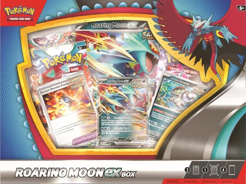 Pokémon TCG: Caja Roaring Moon o Iron Valiant ex (Una al azar)