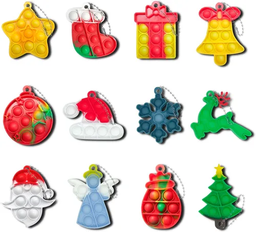 Miniatura 9 de Paquete de 24 huevos de Pascua precargados con mini llavero Pop Fidget, huevos de Pascua rellenos para niños y niñas, cesta de Pascua, regalos