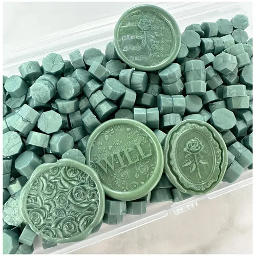 Miniatura 4 de 220 cuentas de sellado de cera, cera de sellado azul para sello de cera (azul 6)