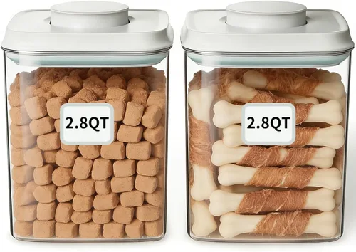 Miniatura 7 de Ankou Contenedor de almacenamiento de comida para perros con cuchara de 4.4 fl oz – Contenedor hermético de comida para perros de 4 l/4.2 cuartos