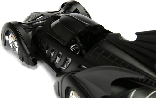 Miniatura 3 de Jada DC Comics Batimóvil de Batman Forever & Figura de Batman, vehículo de metal fundido 1:24 con figura