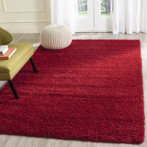 Miniatura 44 de SAFAVIEH Laguna Shag Collection - Alfombra decorativa, 2 pies 3 pulgadas x 4 pies, color beige, diseño sólido, no desprende pelusa y de fácil