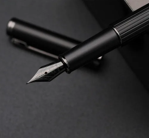 Miniatura 5 de JINHAO Serie 88 Pluma estilográfica de metal (negro, punta EF 0.015 in)