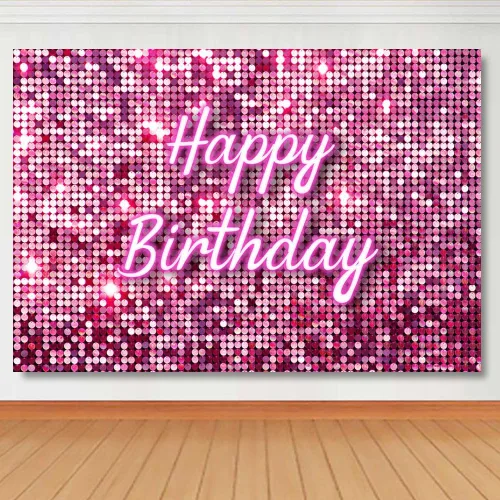 Miniatura 2 de Lofaris Telón de fondo cuadrado dorado con destello para fotografía de feliz cumpleaños brillante (sin brillantina), paneles de pared brillantes